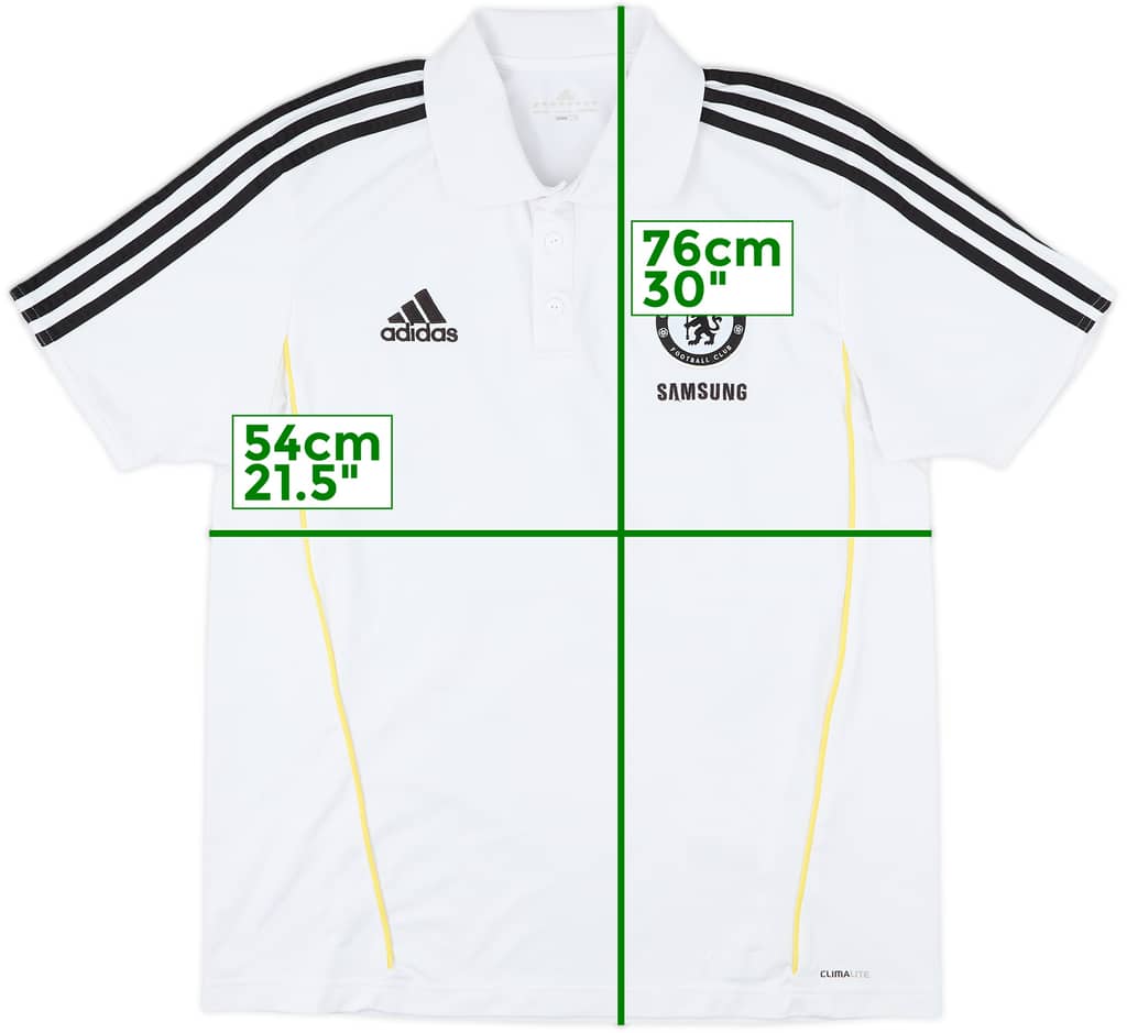 2011-12 Chelsea adidas Polo Shirt - 7/10 - (L)