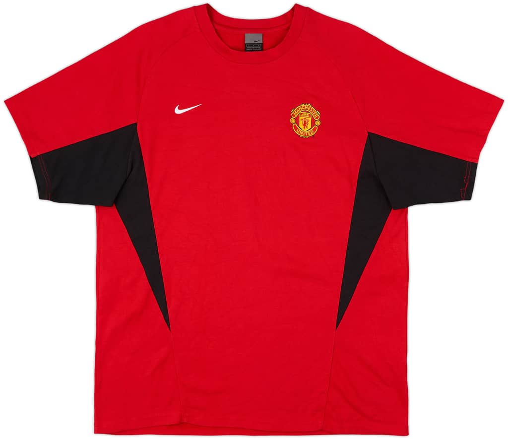 2003-04 Manchester United Nike Training Shirt - 8/10 - (L)