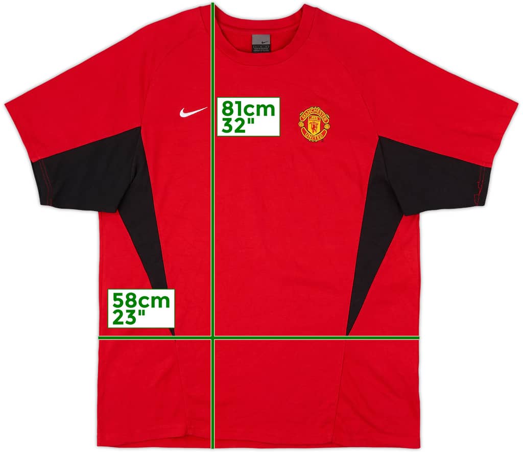 2003-04 Manchester United Nike Training Shirt - 8/10 - (L)