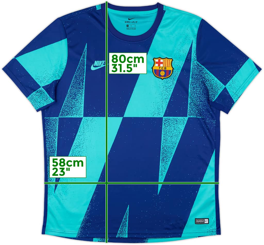 2019-20 Barcelona Nike Training Shirt - 9/10 - (XL)