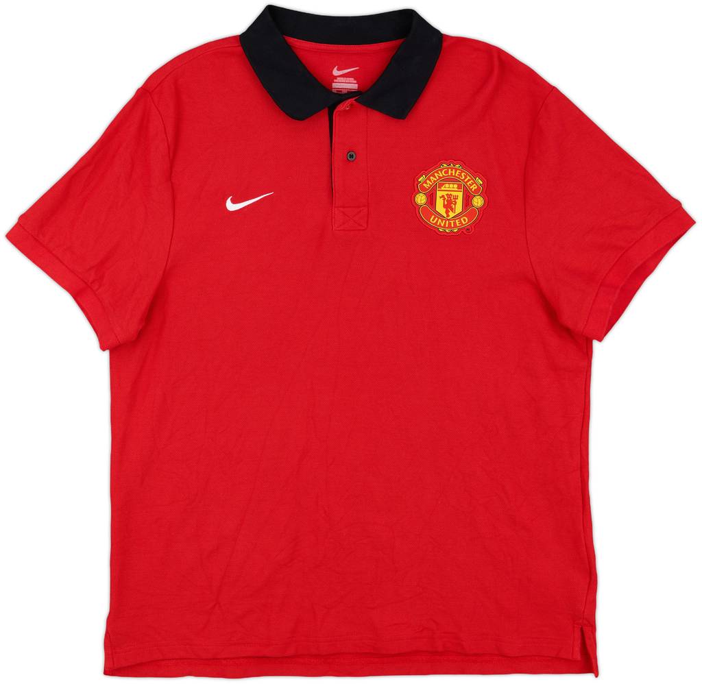 2012-13 Manchester United Nike Polo Shirt - 8/10 - (XXL)