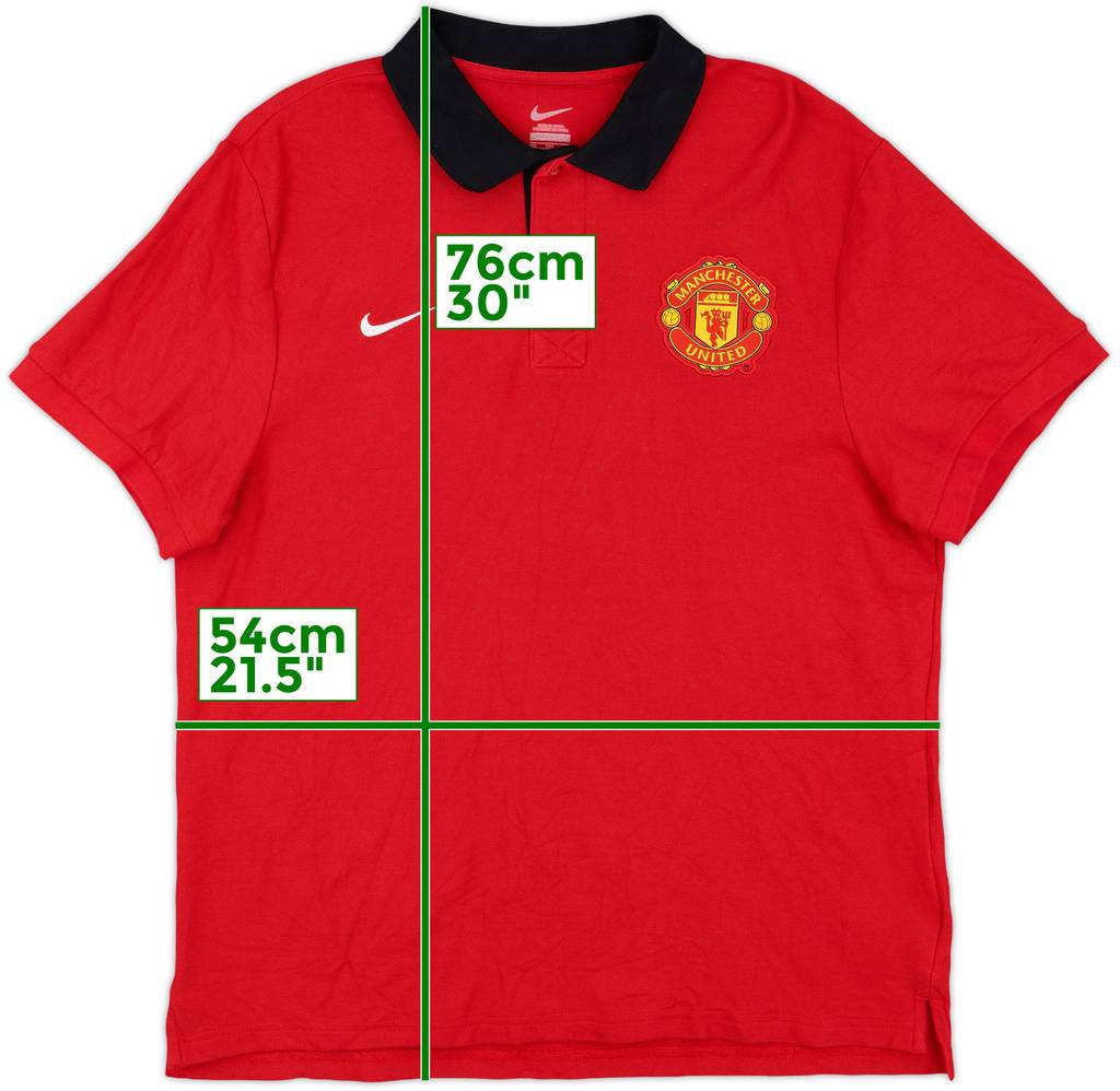 2012-13 Manchester United Nike Polo Shirt - 8/10 - (XXL)