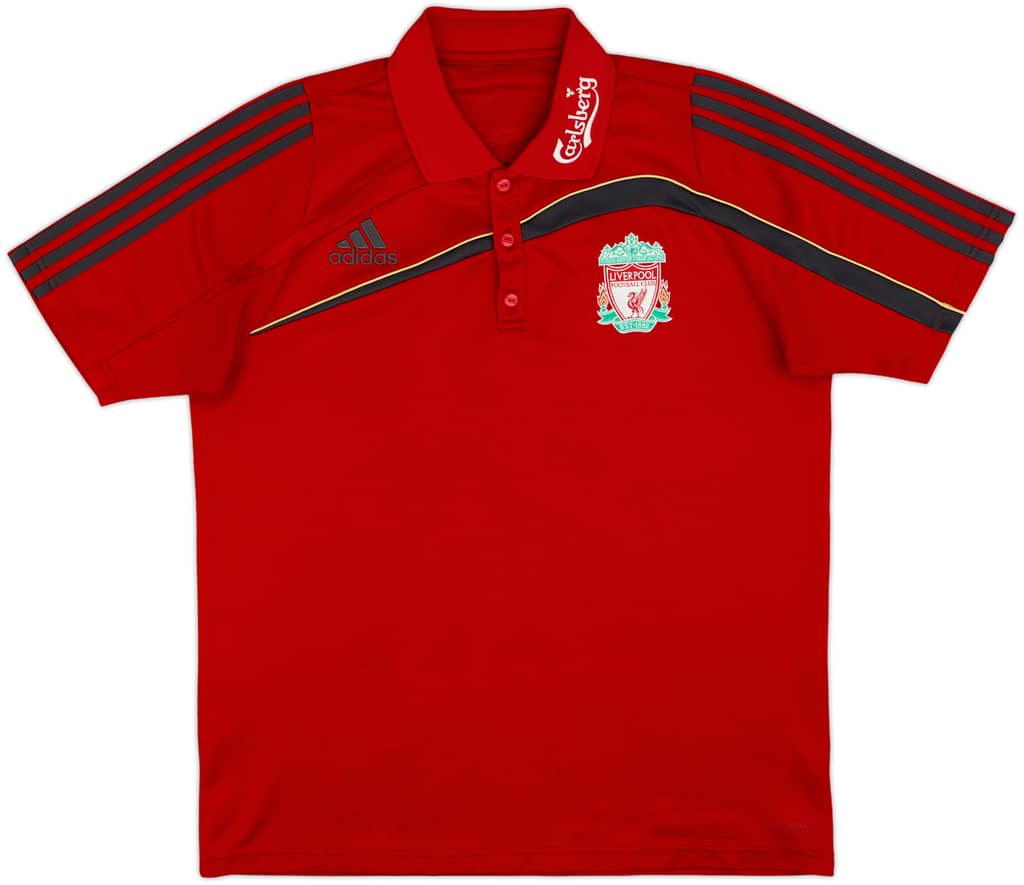 2009-10 Liverpool adidas Polo Shirt - 8/10 - (L)