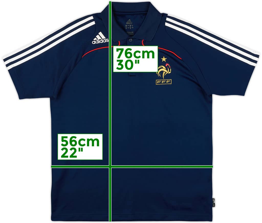 2008-09 France adidas Polo Shirt - 9/10 - (L/XL)
