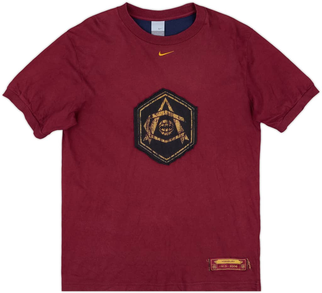 2005-06 Arsenal Nike Graphic Tee - 8/10 - (L)