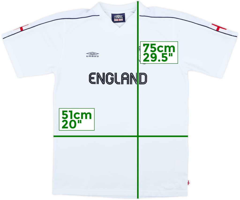 2002-04 England Umbro Training Shirt - 7/10 - (M)