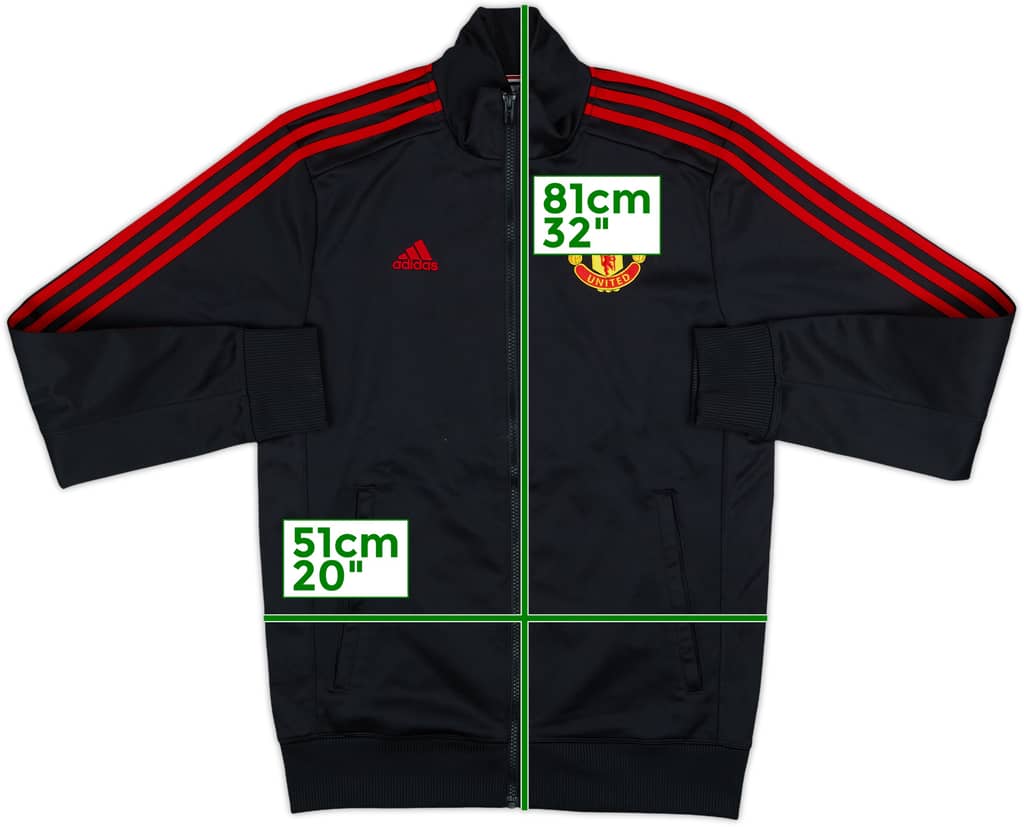 2015-16 Manchester United adidas Track Jacket - 8/10 - (S)
