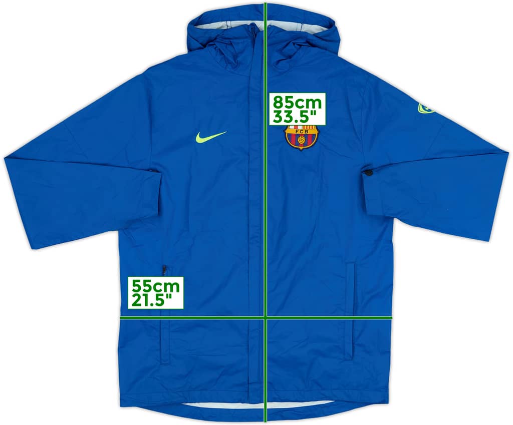 2009-10 Barcelona Nike Rain Jacket - 8/10 - (S)
