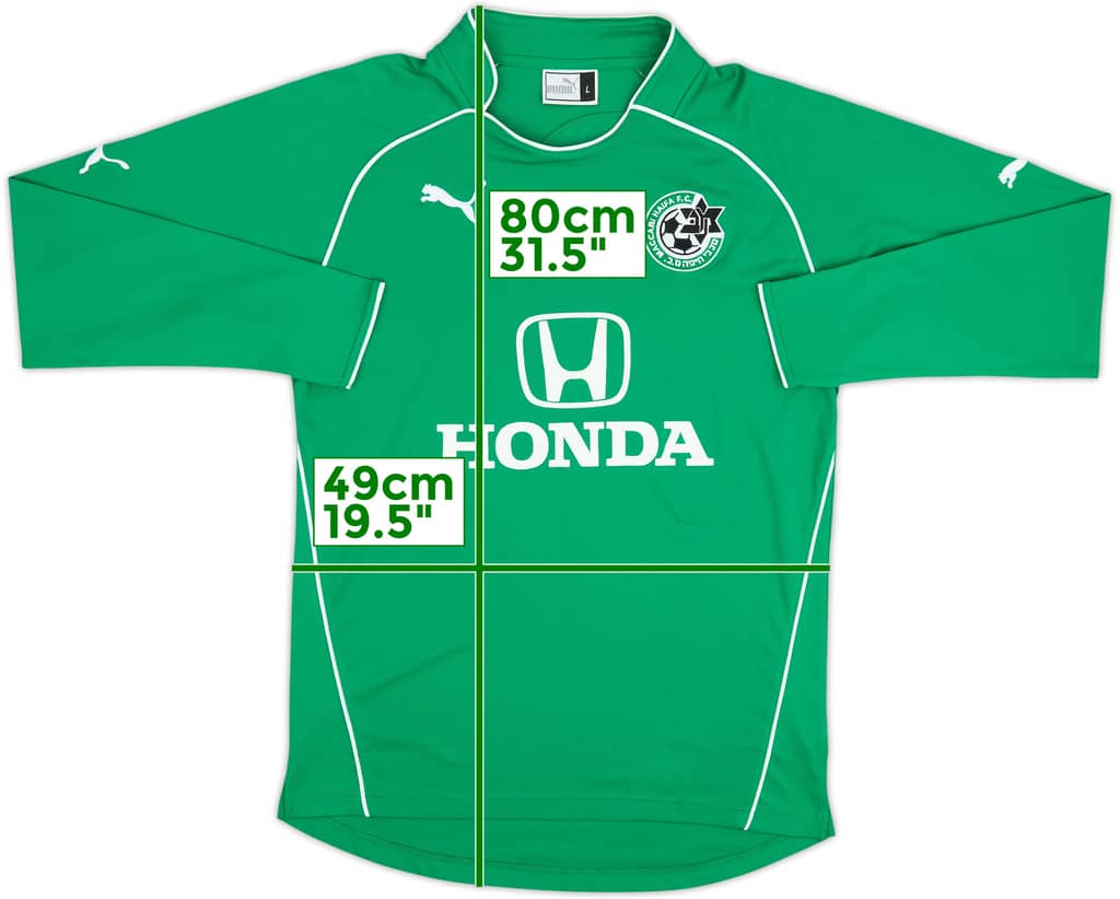 2004-05 Maccabi Haifa Home L/S Shirt - 10/10 - (L)