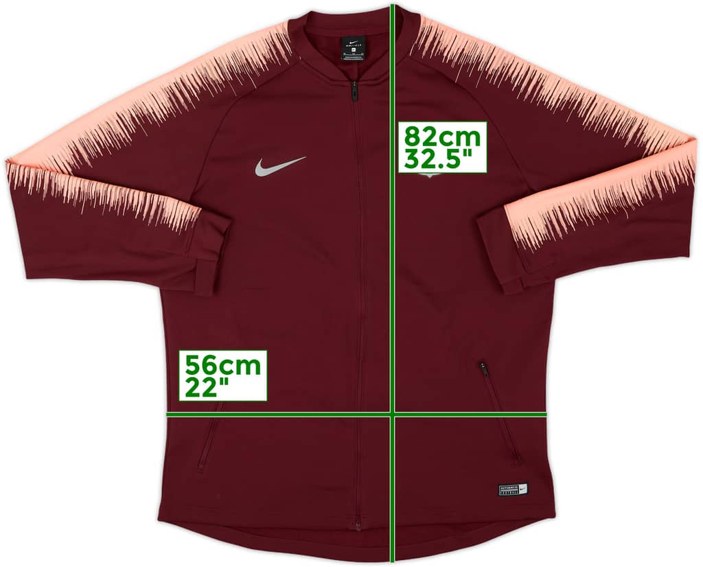 2018-19 Barcelona Nike Track Jacket - 8/10 - (XL)