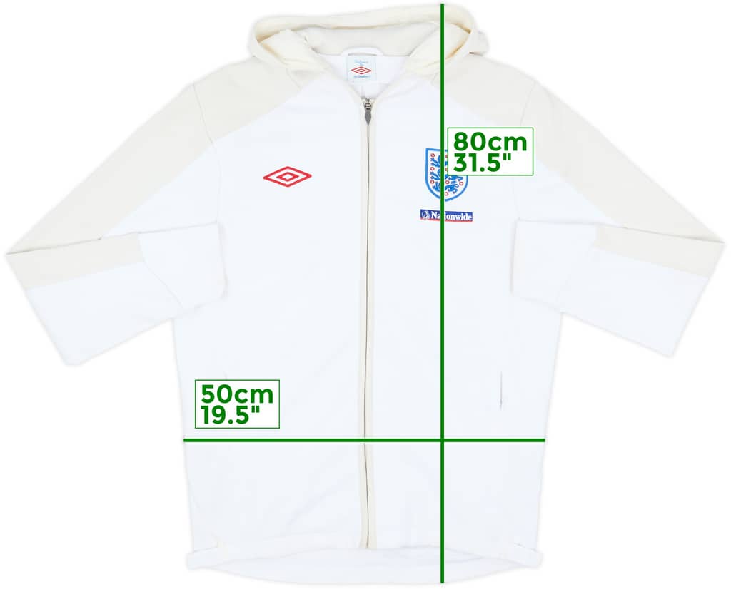 2010-11 England Umbro Hooded Track Jacket - 7/10 - (L)