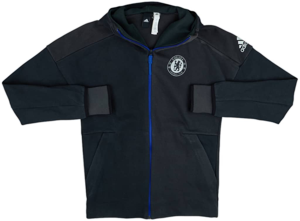 2016-17 Chelsea adidas Hooded Track Jacket - 8/10 - (S)