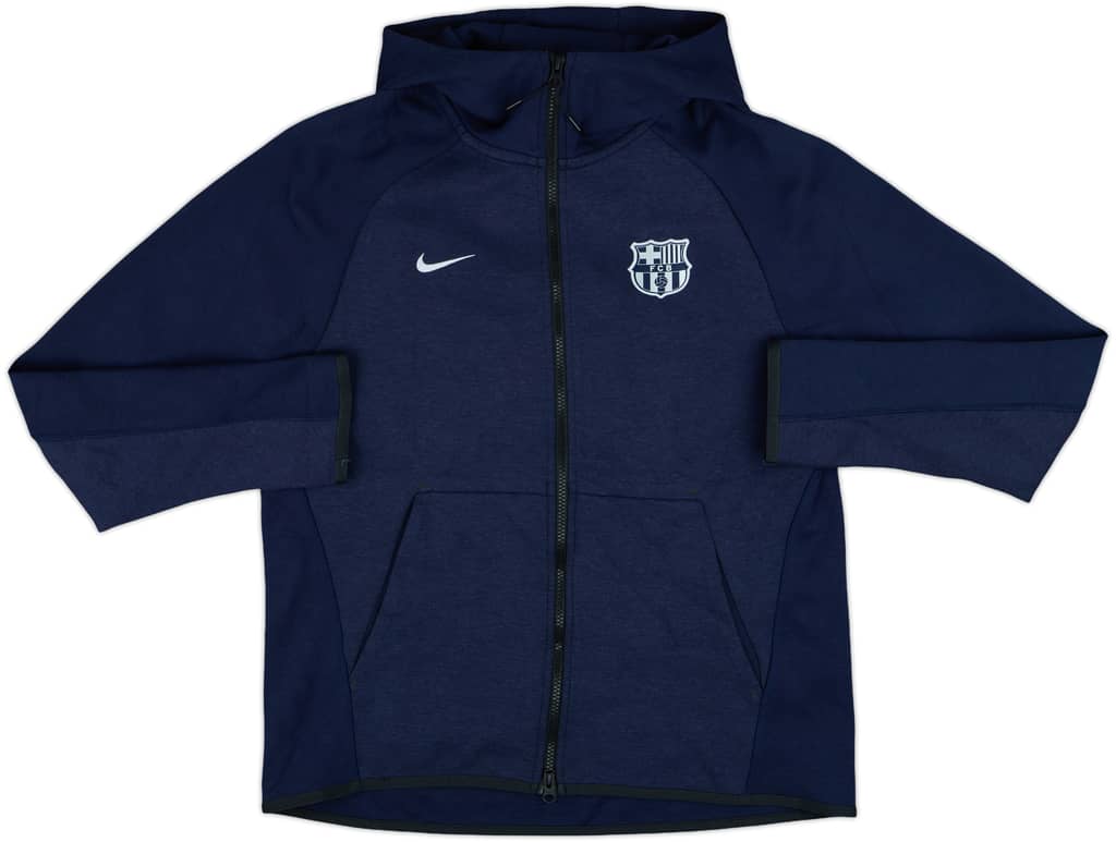 2018-19 Barcelona Nike Hooded Track Jacket - 9/10 - (M)