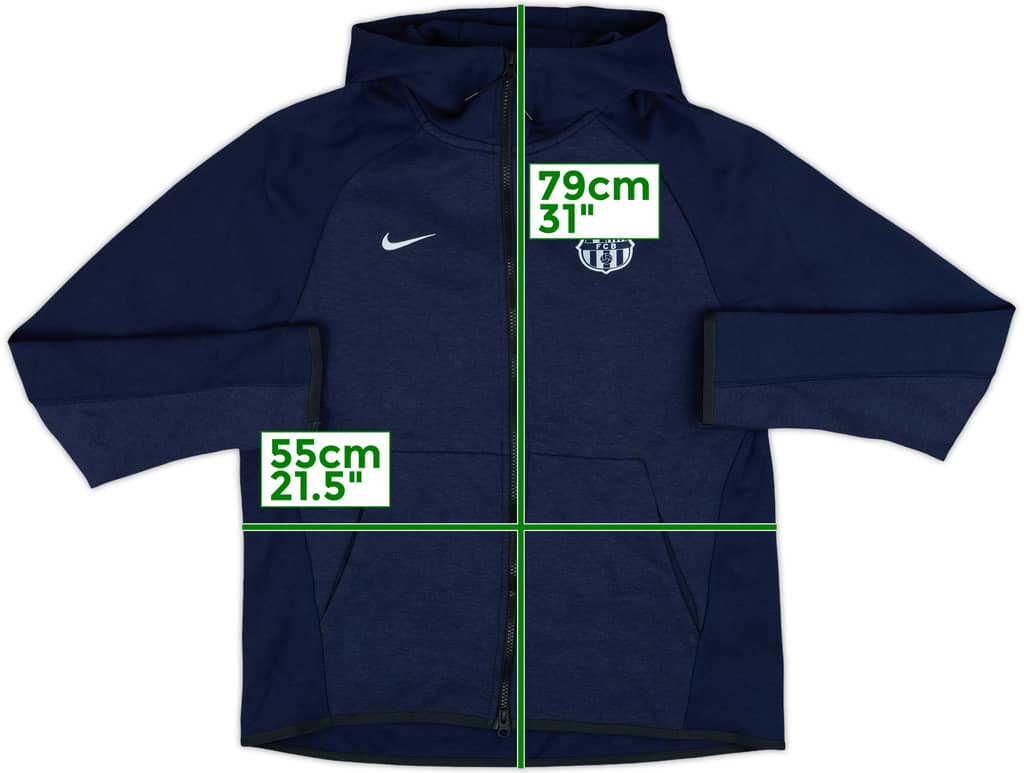 2018-19 Barcelona Nike Hooded Track Jacket - 9/10 - (M)