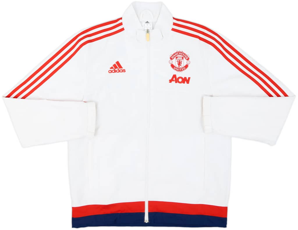 2015-16 Manchester United adidas Track Jacket - 8/10 - (M)