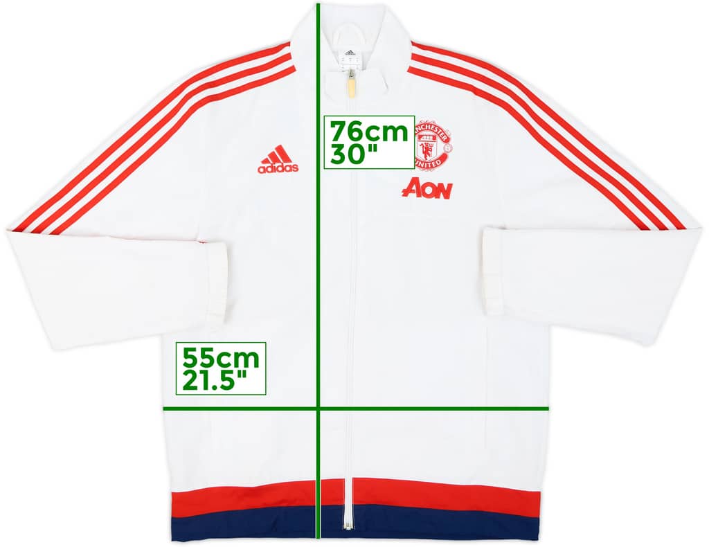 2015-16 Manchester United adidas Track Jacket - 8/10 - (M)