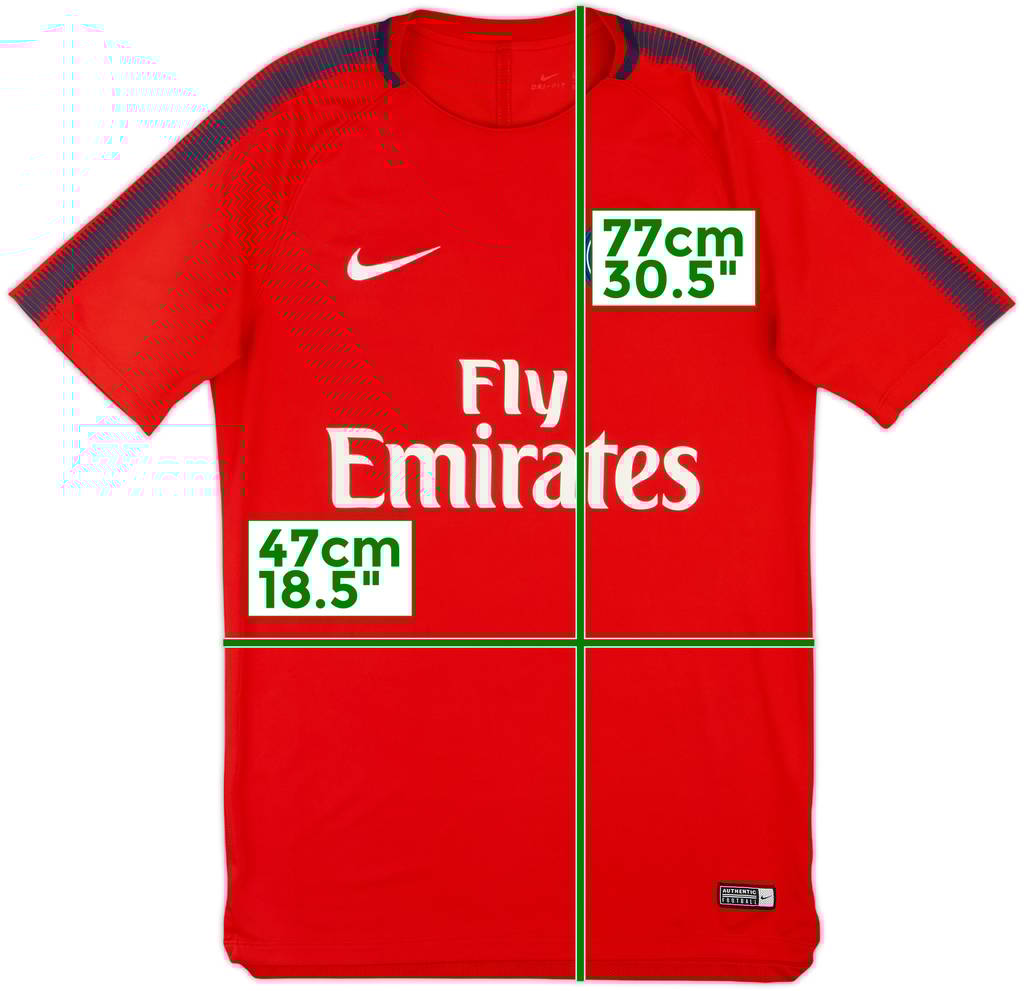 2017-18 Paris Saint-Germain Nike Training Shirt - 8/10 - (L)