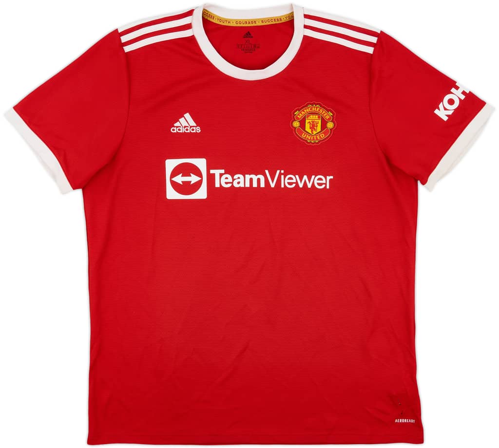 2021-22 Manchester United Home Shirt - 5/10 - (XL)