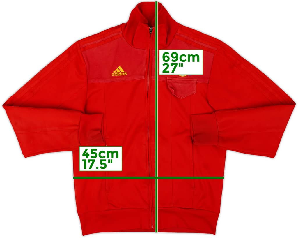 2007-08 Spain adidas Track Jacket - 8/10 - (S)