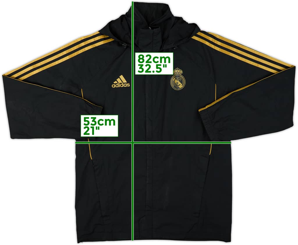 2011-12 Real Madrid adidas Hooded Rain Jacket - 8/10 - (S)