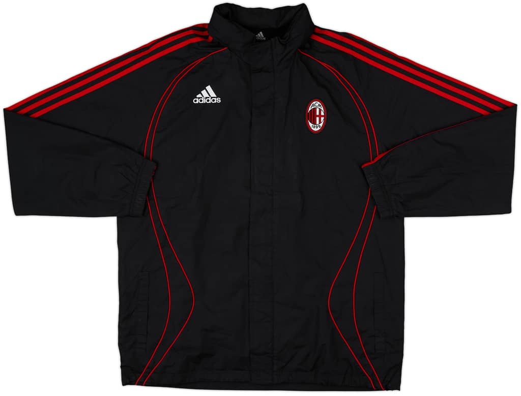 2006-07 AC Milan adidas Hooded Rain Jacket - 8/10 - (M/L)
