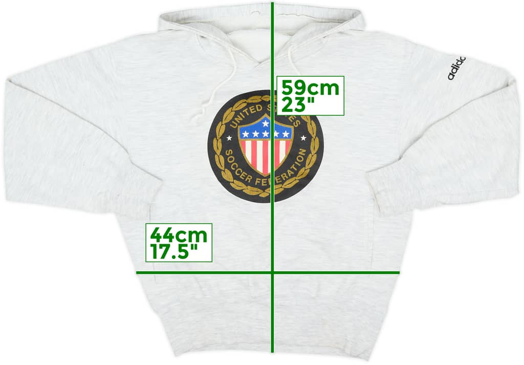 1993 USA adidas Hooded Sweat Top - 9/10 - (S)