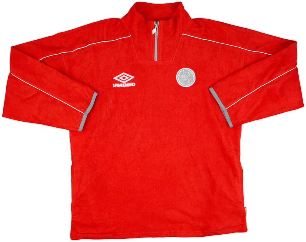 1999-00 Ajax Umbro Forro polar con cremallera de 1/4 - 9/10 - (XL)