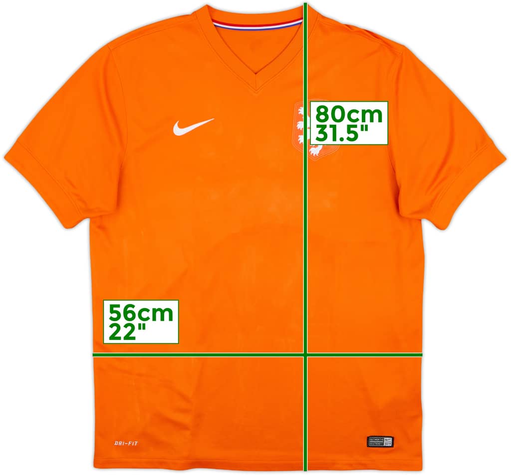 2014-15 Netherlands Home Shirt - 7/10 - (XL)