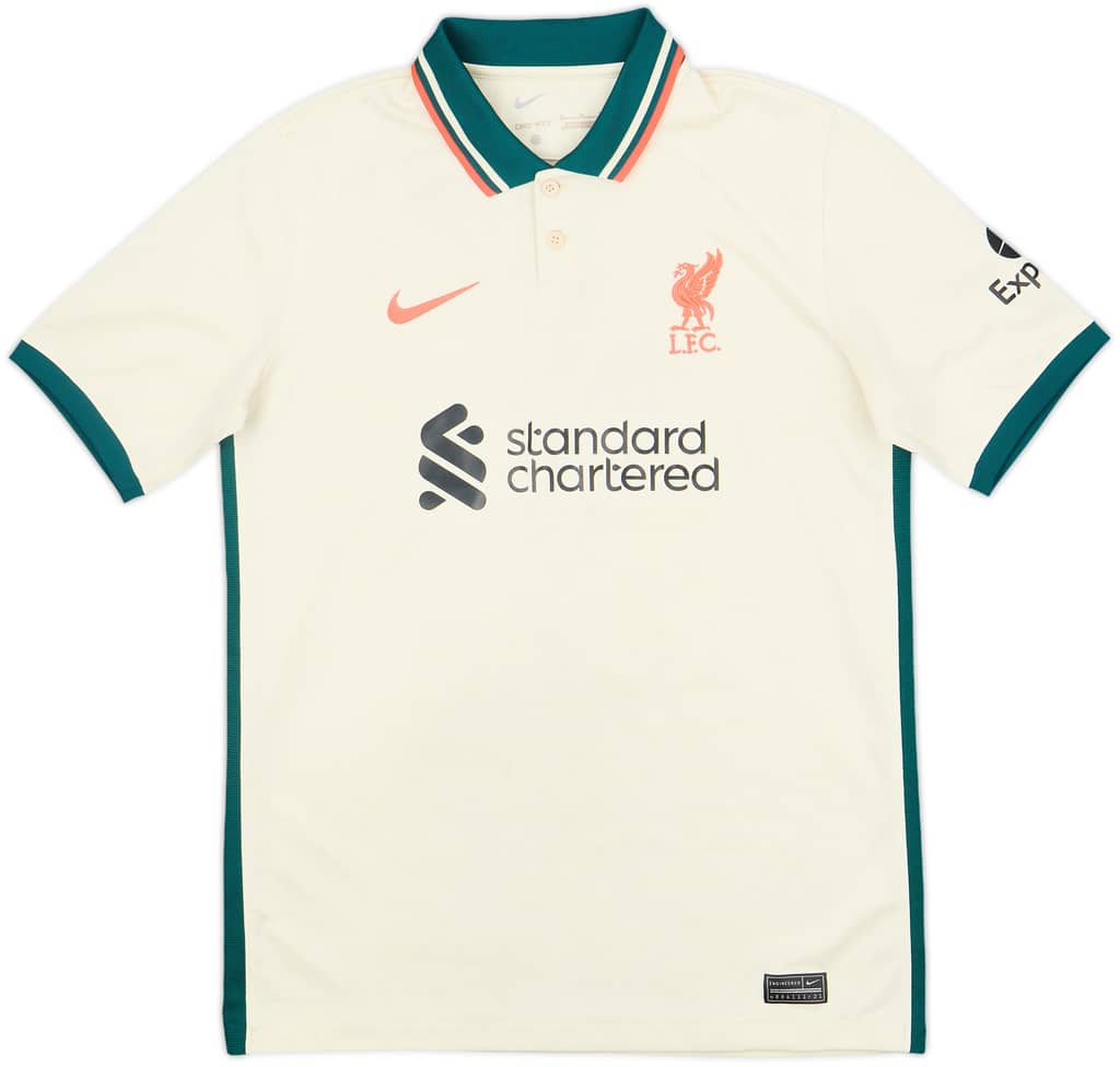 2021-22 Liverpool Away Shirt - 5/10 - (XL.Boys)