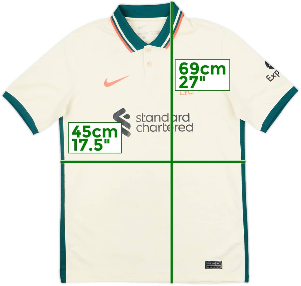 2021-22 Liverpool Away Shirt - 5/10 - (XL.Boys)