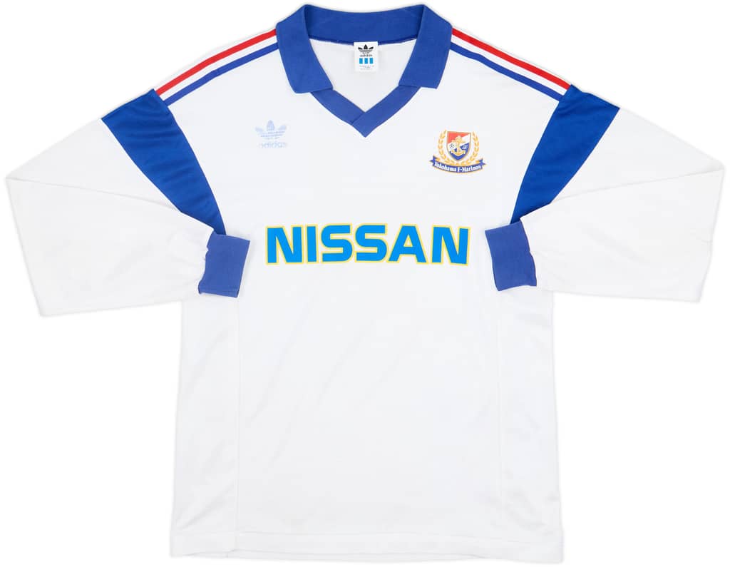 1991-92 Yokohama Marinos Away L/S Shirt - 6/10 - (M/L)