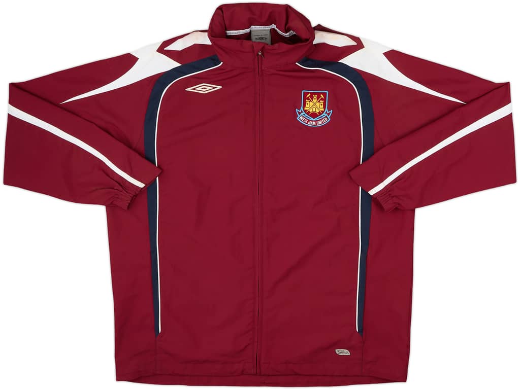 2007-08 West Ham Umbro Hooded Rain Jacket - 6/10 - (XL)