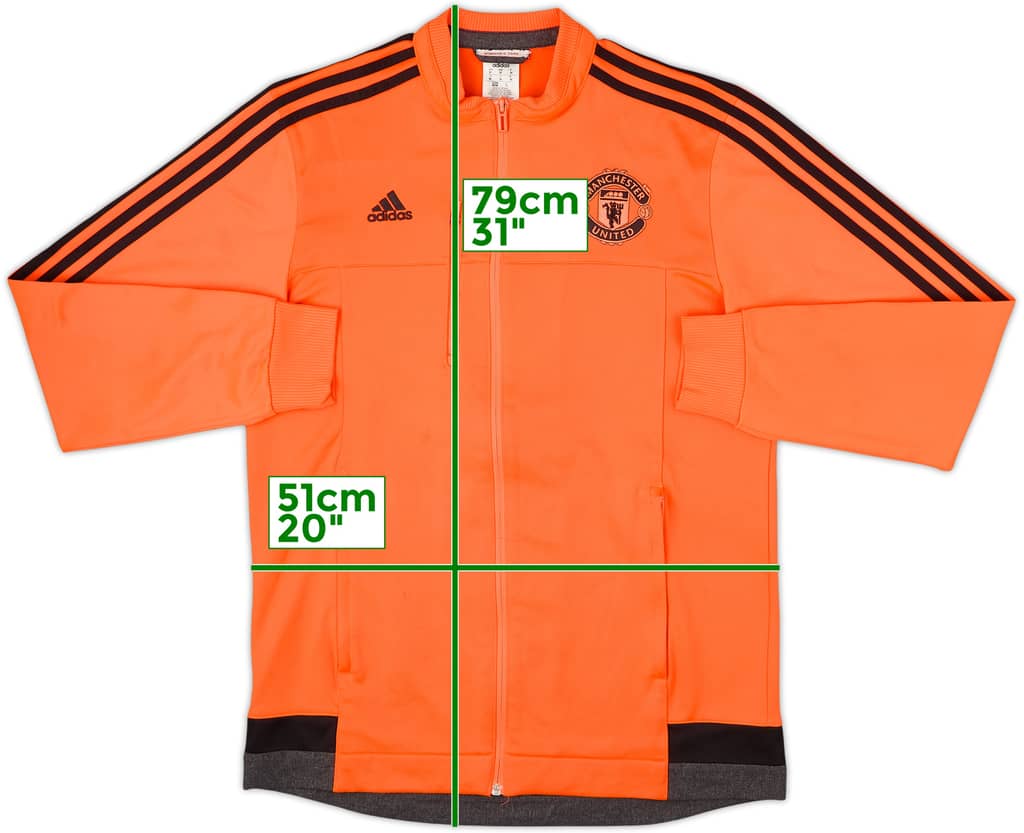 2015-16 Manchester United adidas Track Jacket - 7/10 - (M)