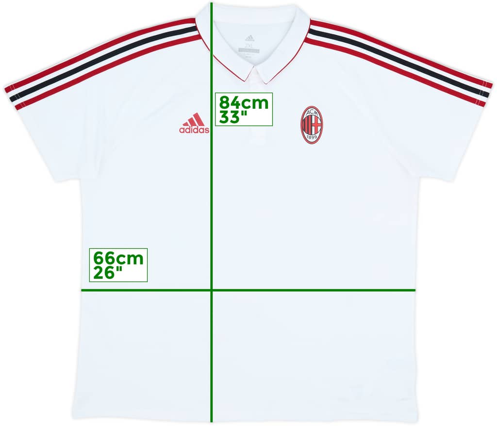 2017-18 AC Milan adidas Polo Shirt - 6/10 - (XXL)