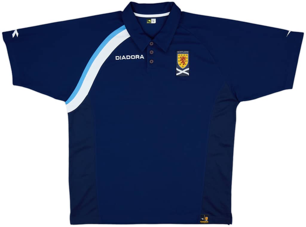 2003-04 Scotland Diadora Polo Shirt - 10/10 - (L)