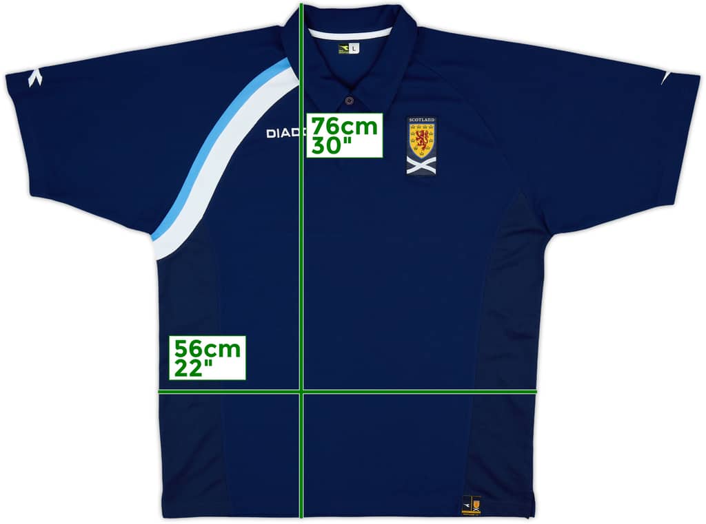 2003-04 Scotland Diadora Polo Shirt - 10/10 - (L)