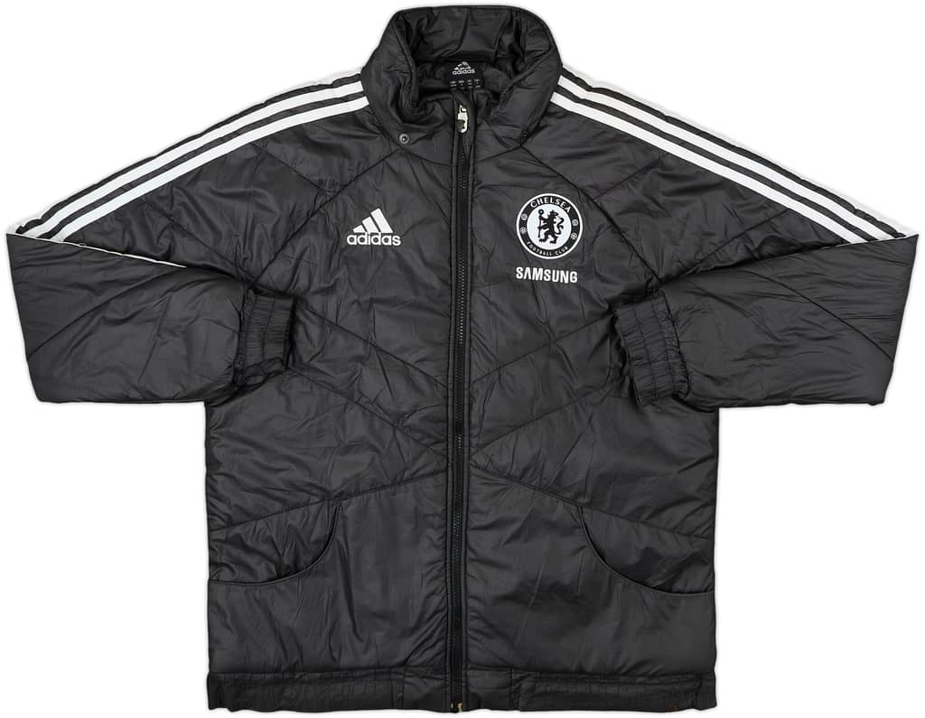 2011-12 Chelsea adidas Padded Bench Coat - 8/10 - (S)