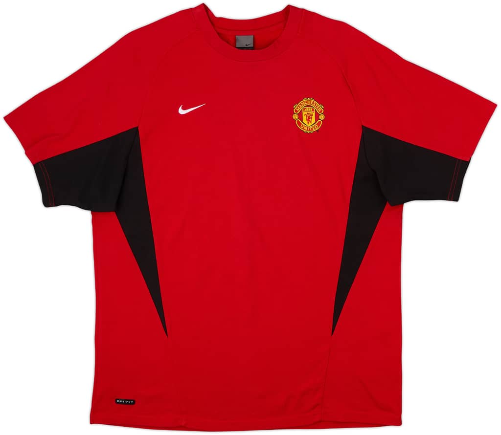 2003-04 Manchester United Nike Cotton Tee - 9/10 - (L)