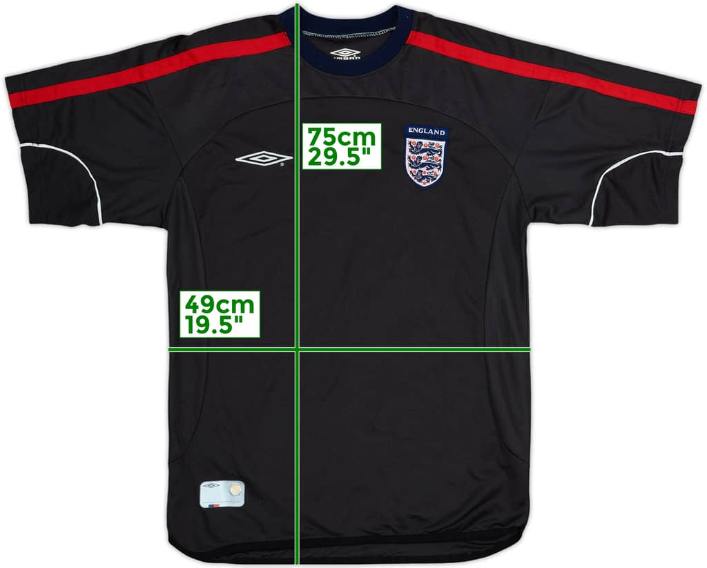 2002-04 England Umbro Training Shirt - 7/10 - (S)