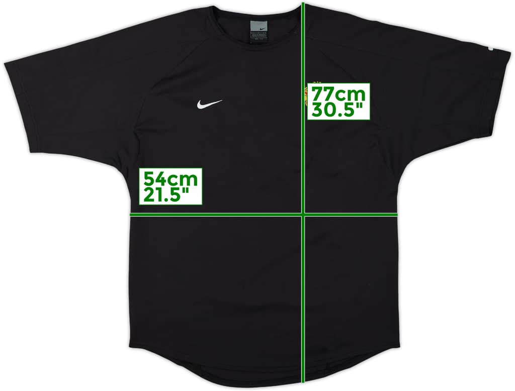 2002-03 Manchester United Nike Training Shirt - 10/10 - (L)