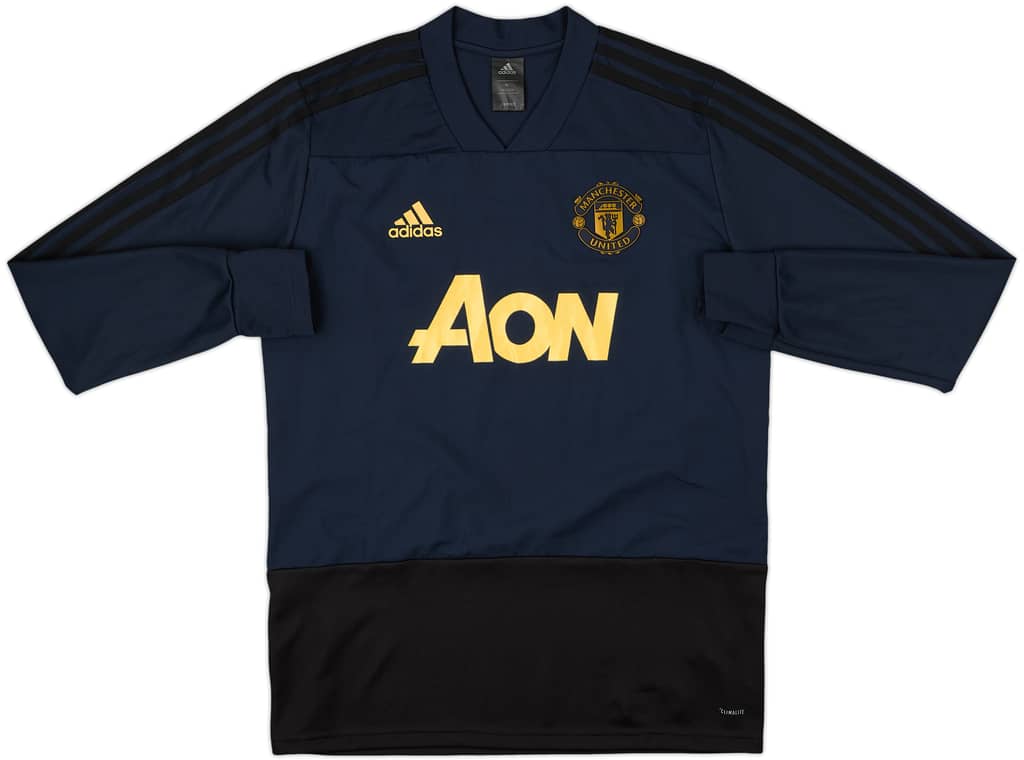 2018-19 Manchester United adidas Sweat Top - 10/10 - (M)