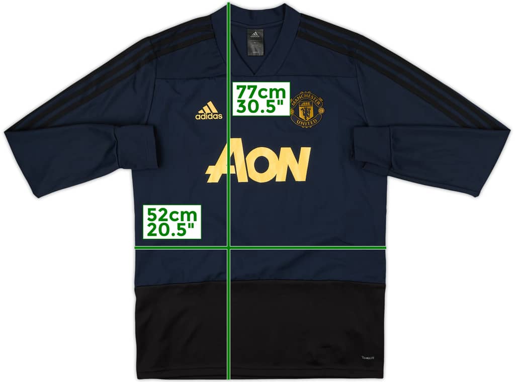 2018-19 Manchester United adidas Sweat Top - 10/10 - (M)