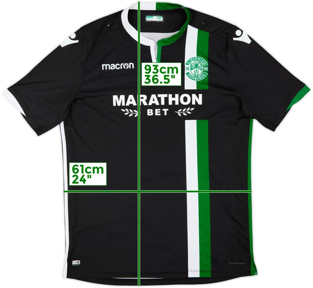 2017-18 Hibernian Away Shirt - 7/10 - (XL)
