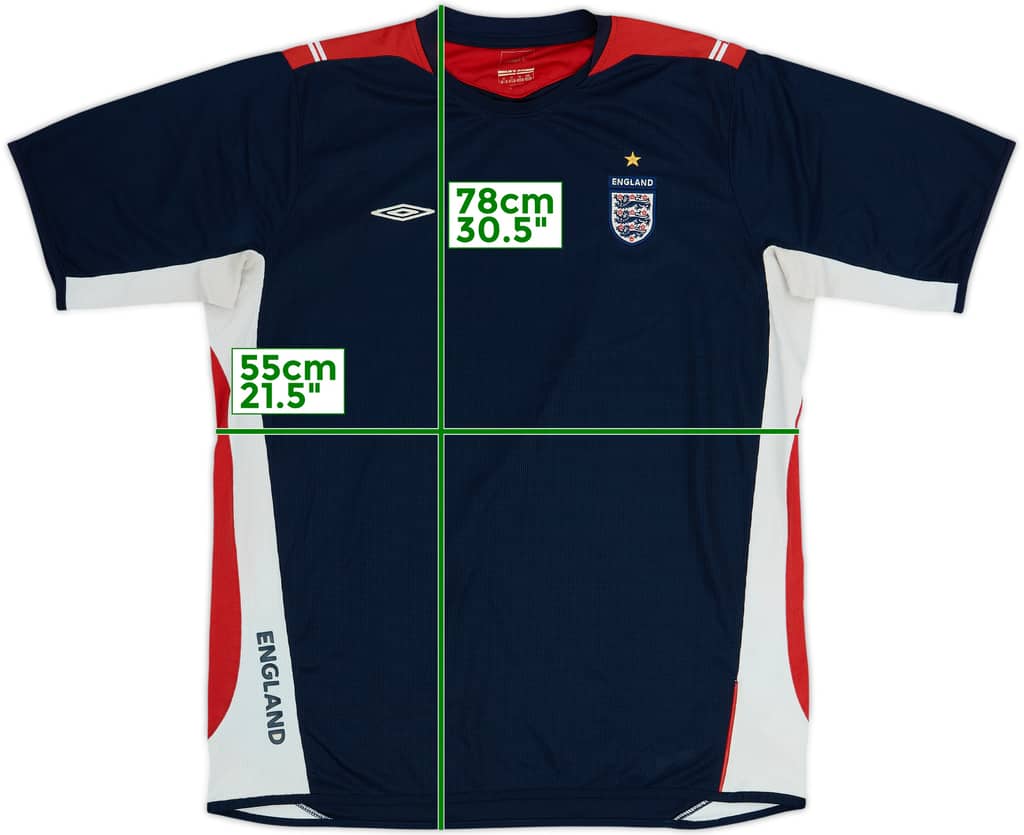 2004-06 Inglaterra Umbro Camiseta de Entrenamiento - 7/10 - (XL)