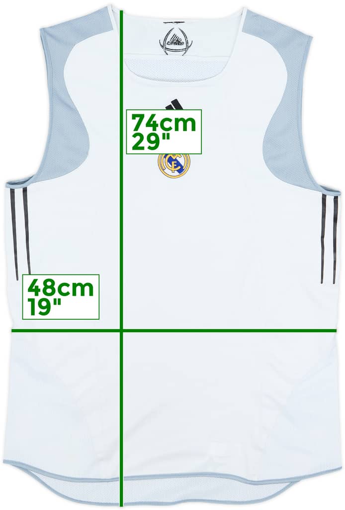 2004-05 Real Madrid adidas Training Vest - 8/10 - (M)