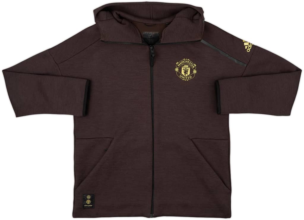 2018-19 Manchester United adidas Hooded Track Jacket - 8/10 - (L)