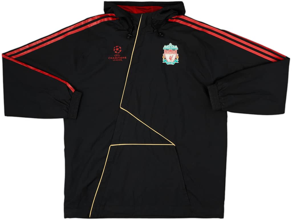 2009-10 Liverpool adidas CL Hooded Track Jacket - 8/10 - (L)