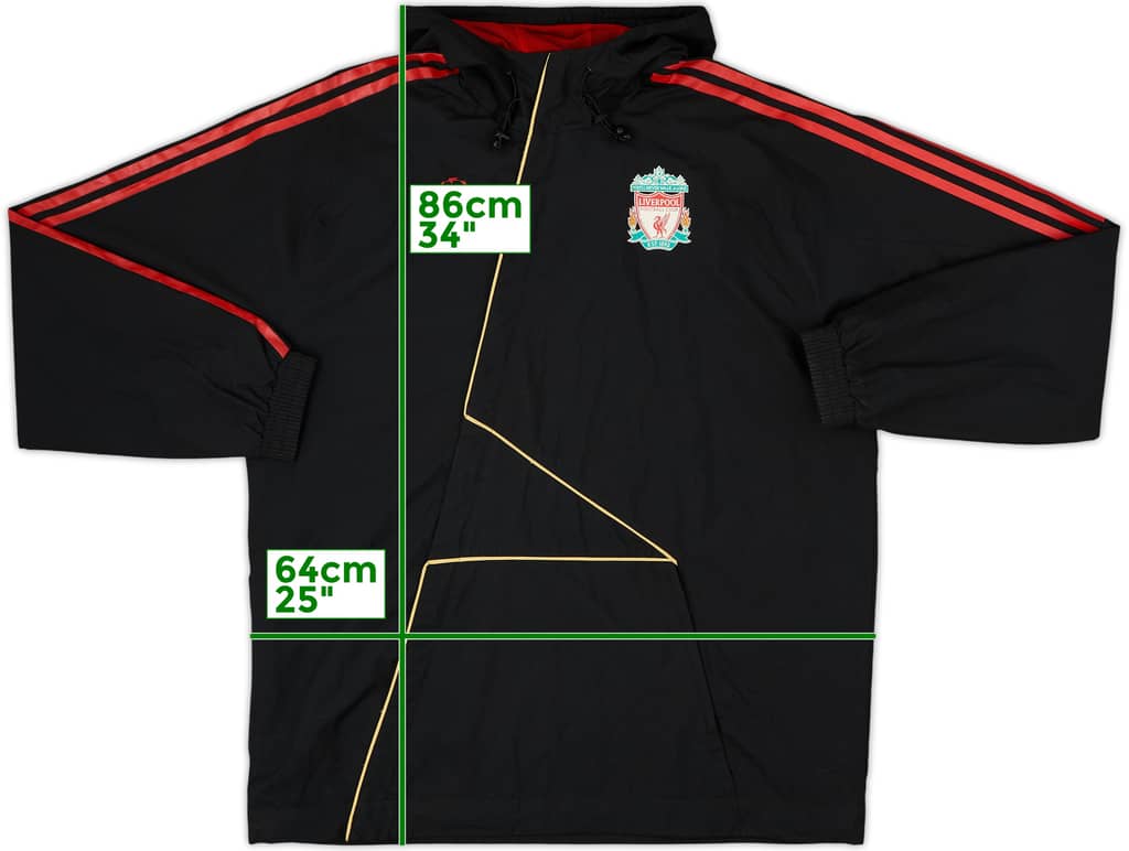 2009-10 Liverpool adidas CL Hooded Track Jacket - 8/10 - (L)
