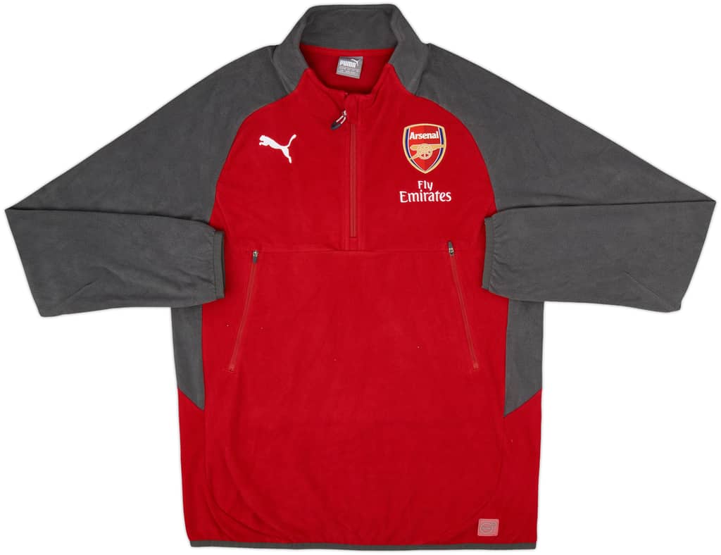 2017-18 Arsenal Puma 1/4 Zip Fleece Top - 10/10 - (L)