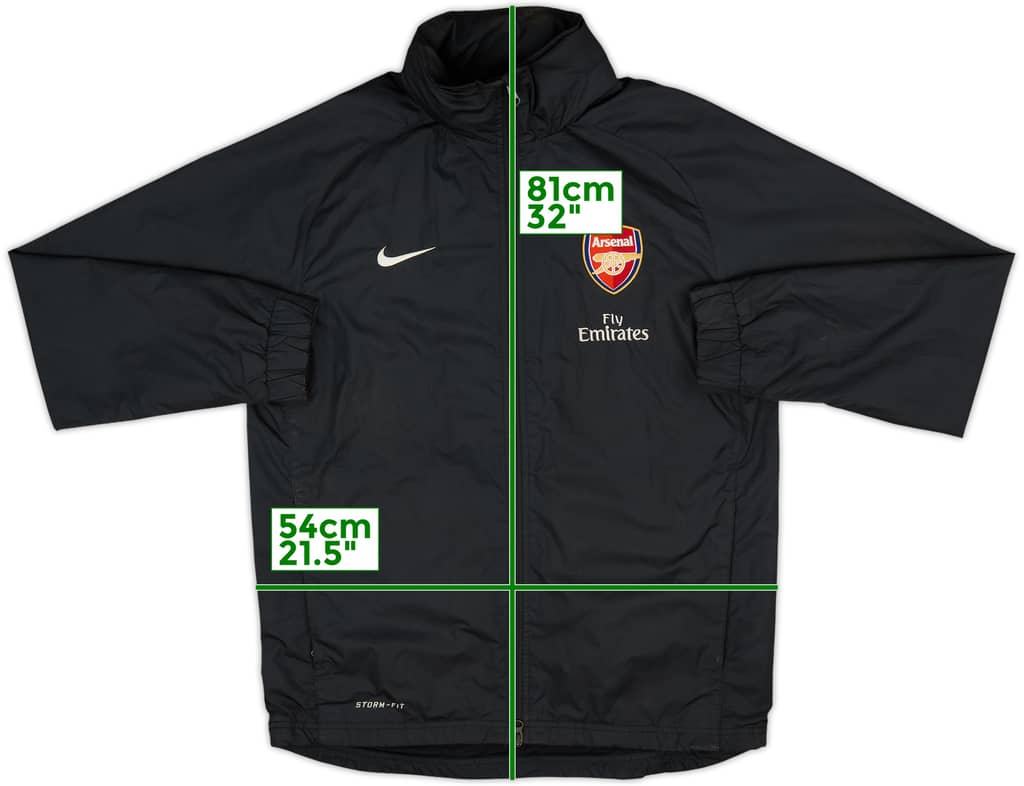 2008-09 Arsenal Nike Hooded Rain Jacket - 8/10 - (M)